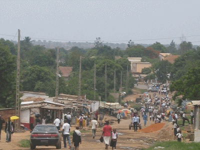 street scene in lubumbashi dr congo